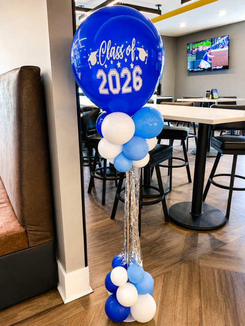 Custom personalized balloon display